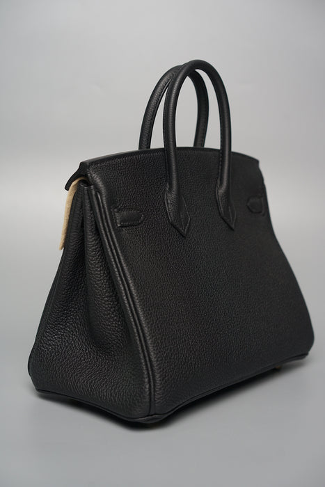 Hermes Birkin 25 in Black Togo Ghw (Brand New)