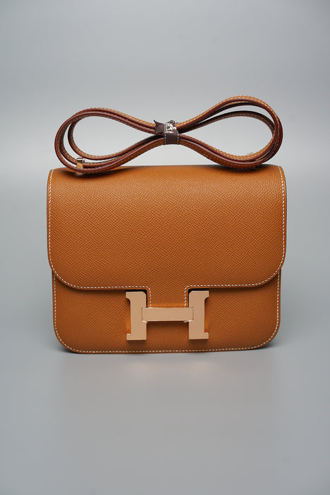 Hermes Constance 18 in Gold Rghw (Brand New)