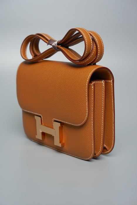 Hermes Constance 18 in Gold Rghw (Brand New)