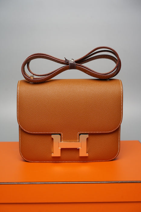 Hermes Constance 18 in Gold Rghw (Brand New)