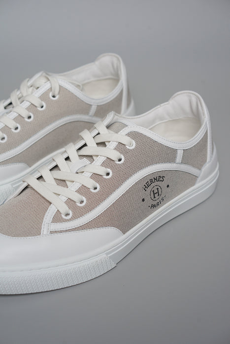 Hermes Get Sneaker in Prunoir / Blanc Size 43 (Brand New)