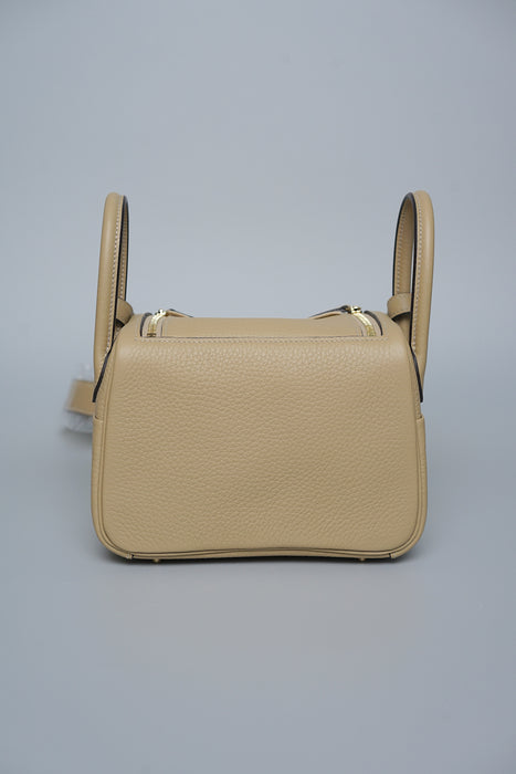 Hermes Mini Lindy II in Trench Ghw (Brand New)