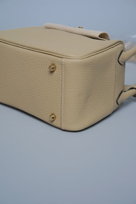 Hermes Mini Lindy II in Trench Ghw (Brand New)