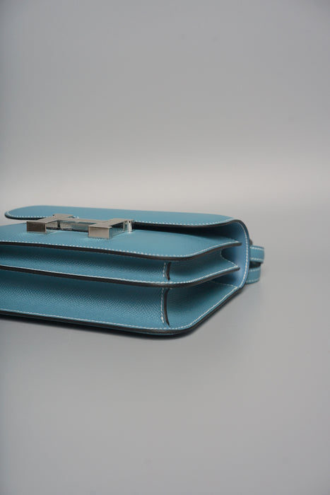 Hermes Constance 18 in Blue Jean Epsom Phw (Brand New)