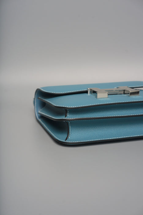 Hermes Constance 18 in Blue Jean Epsom Phw (Brand New)