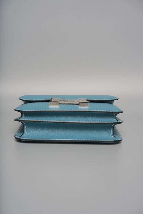 Hermes Constance 18 in Blue Jean Epsom Phw (Brand New)