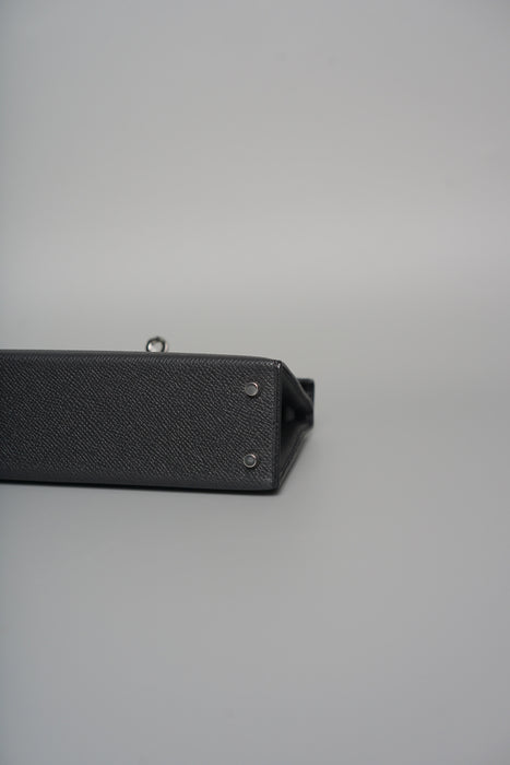 Hermes Kelly 20 in Black Epsom Phw (Brand New)