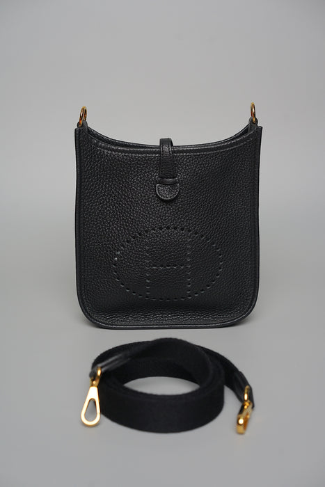 Hermes Mini Evelyne in Noir Ghw