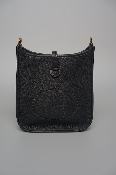 Hermes Mini Evelyne in Noir Ghw