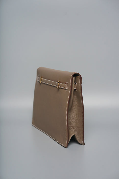 Hermes Kelly Danse in Etoupe Evercolor Ghw (Brand New)