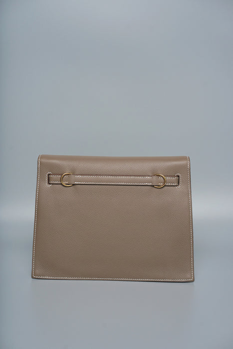 Hermes Kelly Danse in Etoupe Evercolor Ghw (Brand New)