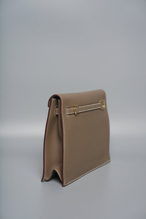 Hermes Kelly Danse in Etoupe Evercolor Ghw (Brand New)
