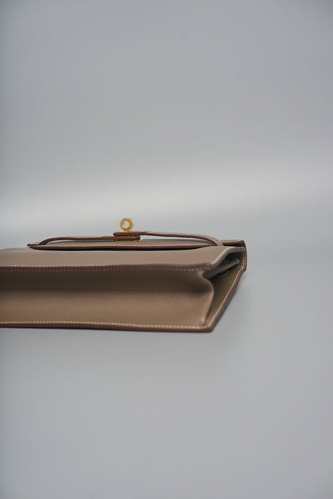 Hermes Kelly Danse in Etoupe Evercolor Ghw (Brand New)