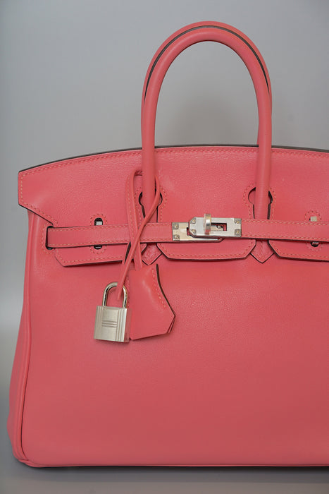 Hermes Birkin 25 in Rose Lipstick Swift Phw