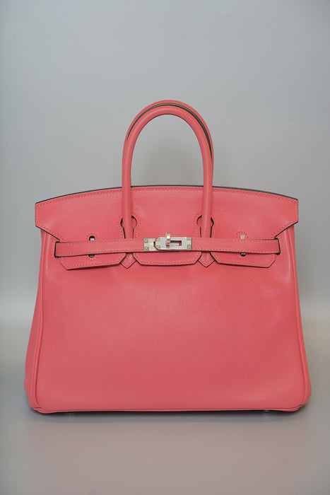 Hermes Birkin 25 in Rose Lipstick Swift Phw