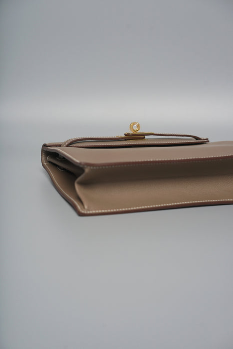 Hermes Kelly Danse in Etoupe Evercolor Ghw (Brand New)
