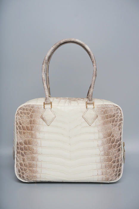 Hermes Plume 28 in Himalaya Niloticus Croco Ghw