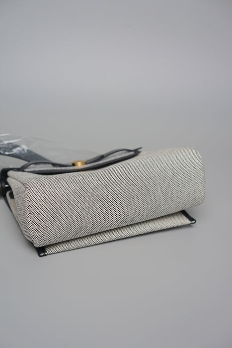 Hermes Mini HerBag in Ecru/Noir Ghw (Brand New)