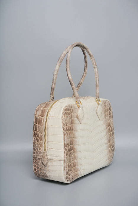 Hermes Plume 28 in Himalaya Niloticus Croco Ghw