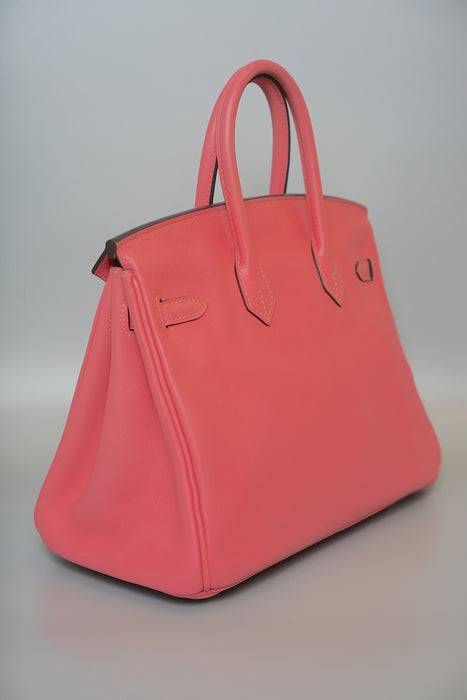 Hermes Birkin 25 in Rose Lipstick Swift Phw
