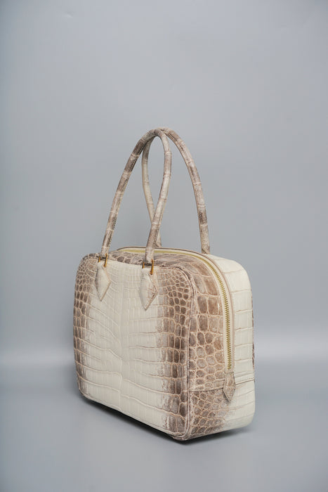 Hermes Plume 28 in Himalaya Niloticus Croco Ghw