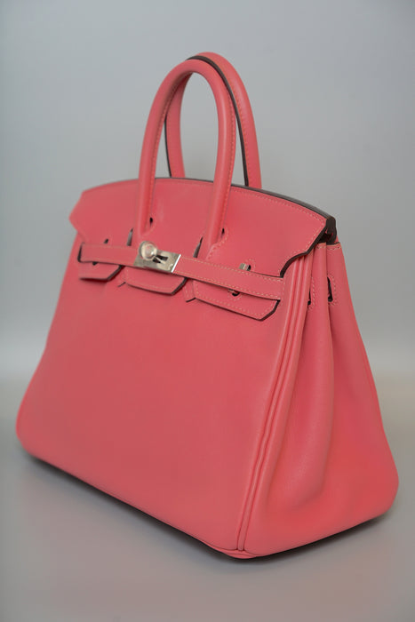 Hermes Birkin 25 in Rose Lipstick Swift Phw