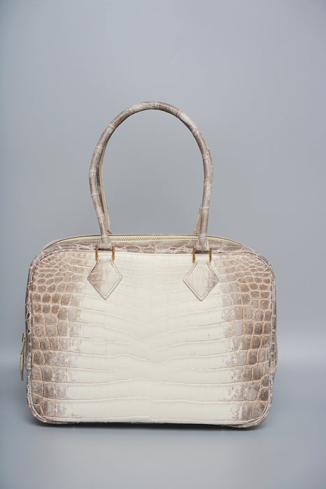 Hermes Plume 28 in Himalaya Niloticus Croco Ghw