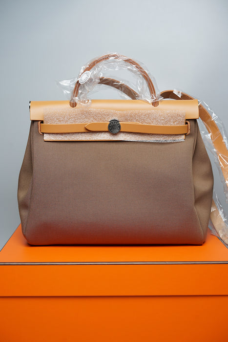 Hermes Herbag 31 in Etoupe Phw (Brand New)