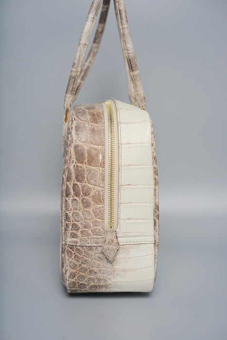 Hermes Plume 28 in Himalaya Niloticus Croco Ghw