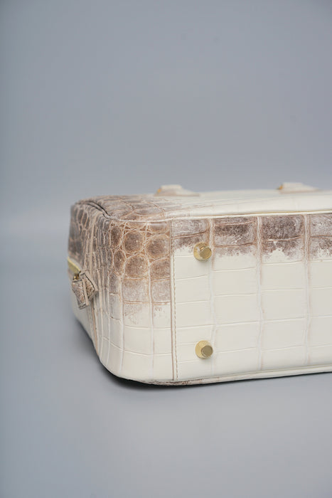 Hermes Plume 28 in Himalaya Niloticus Croco Ghw