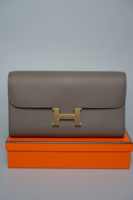Hermes Constance To Go in Gris Etain Epsom Ghw (Brand New)