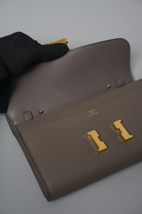 Hermes Constance To Go in Gris Etain Epsom Ghw (Brand New)