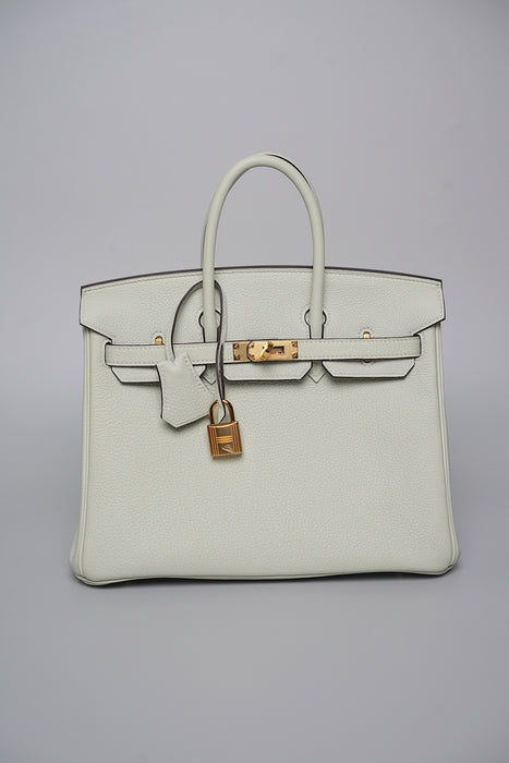 Hermes Birkin 25 Gris Neve Togo Ghw