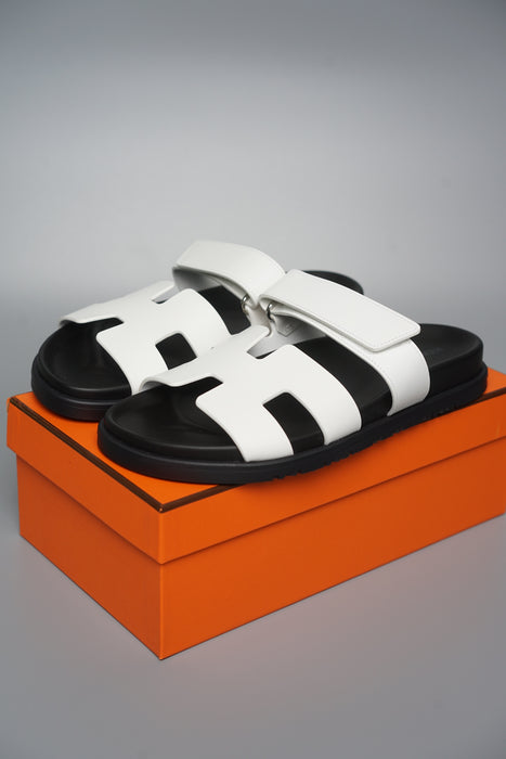 Hermes Chypre Sandal in White Size 38.5 (Brand New)