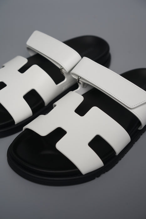 Hermes Chypre Sandal in White Size 38.5 (Brand New)