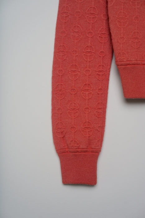 Hermes "Torsades Cliquetis Unies" Zipped Jacket in Rose Boise Size 36