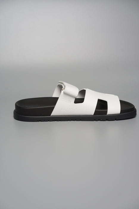 Hermes Chypre Sandal in White Size 38.5 (Brand New)