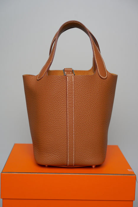 Hermes Picotin 18 in Gold Phw