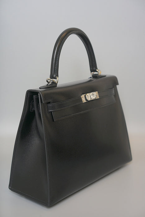 Hermes Kelly 25 in Black Box Phw (Brand New)