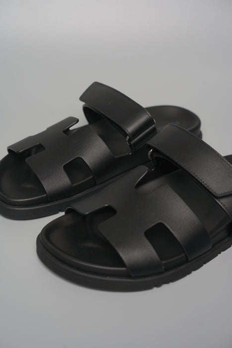 Hermes Chypre Sandal in Black Size 38.5 (Brand New)