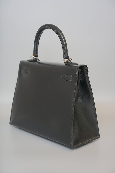 Hermes Kelly 25 in Black Box Phw (Brand New)