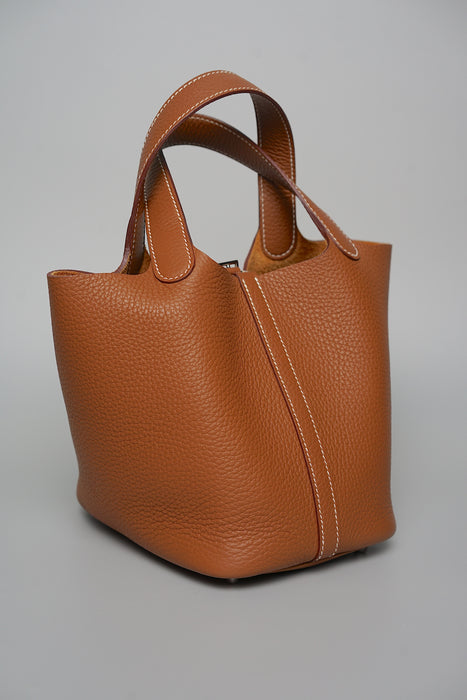 Hermes Picotin 18 in Gold Phw