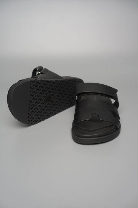 Hermes Chypre Sandal in Black Size 38.5 (Brand New)