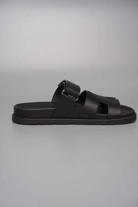 Hermes Chypre Sandal in Black Size 38.5 (Brand New)