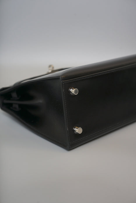 Hermes Kelly 25 in Black Box Phw (Brand New)