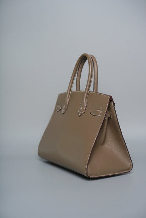 Hermes Birkin 30 Sellier in Etoupe Epsom Phw (Brand New)