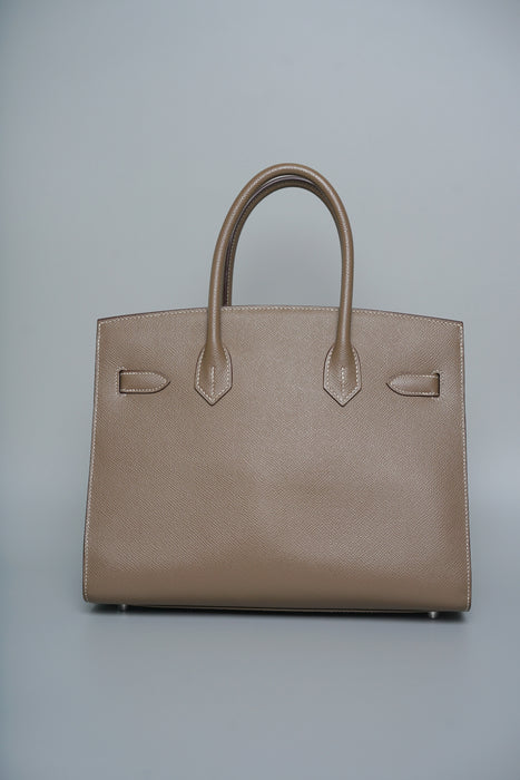 Hermes Birkin 30 Sellier in Etoupe Epsom Phw (Brand New)