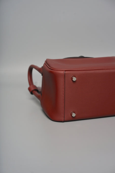 Hermes Mini Lindy II in Rouge H Phw (Brand New)