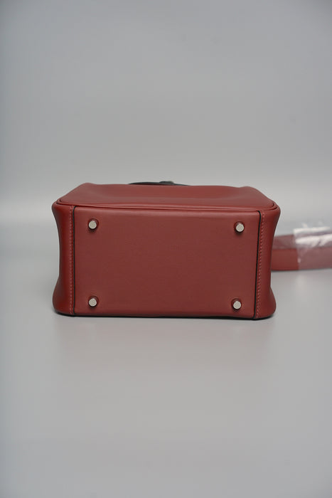 Hermes Mini Lindy II in Rouge H Phw (Brand New)