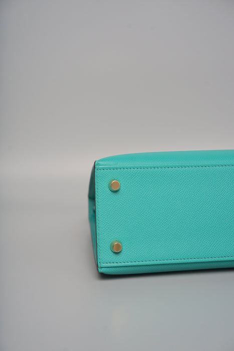 Hermes Kelly 25 in Vert Verone Ghw